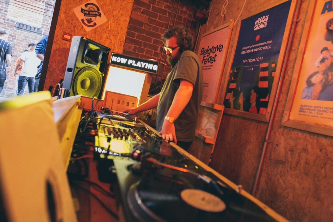 DJ in a music venue in Leeds