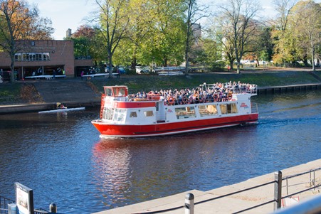 Image of a York river cruise boat