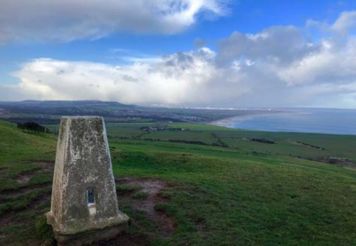The summit of Warsett Hill in Saltburn, North Yorkshire.