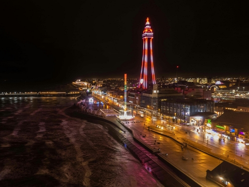 Blackpool Tower at night