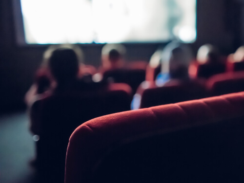 Cinema seating and screen