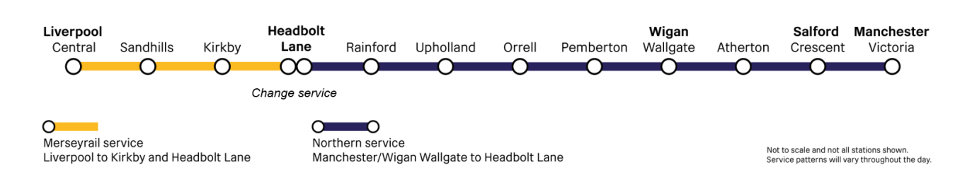 Headbolt Lane service map