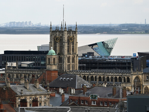View of Hull city centre