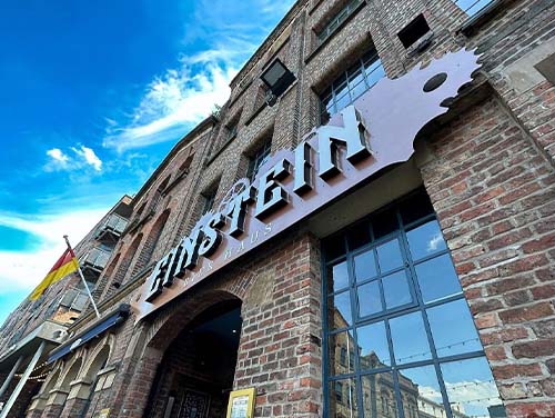 The exterior of Einstein Bier Haus in Liverpool