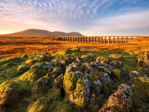Ribblehead Viaduct in North Yorkshire, England