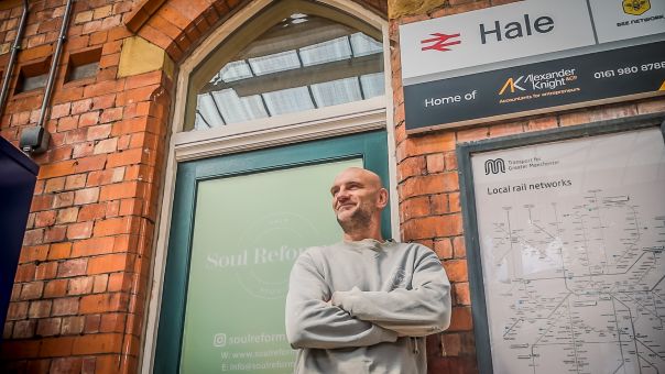 Owner of Soul Reformer stood outside studio