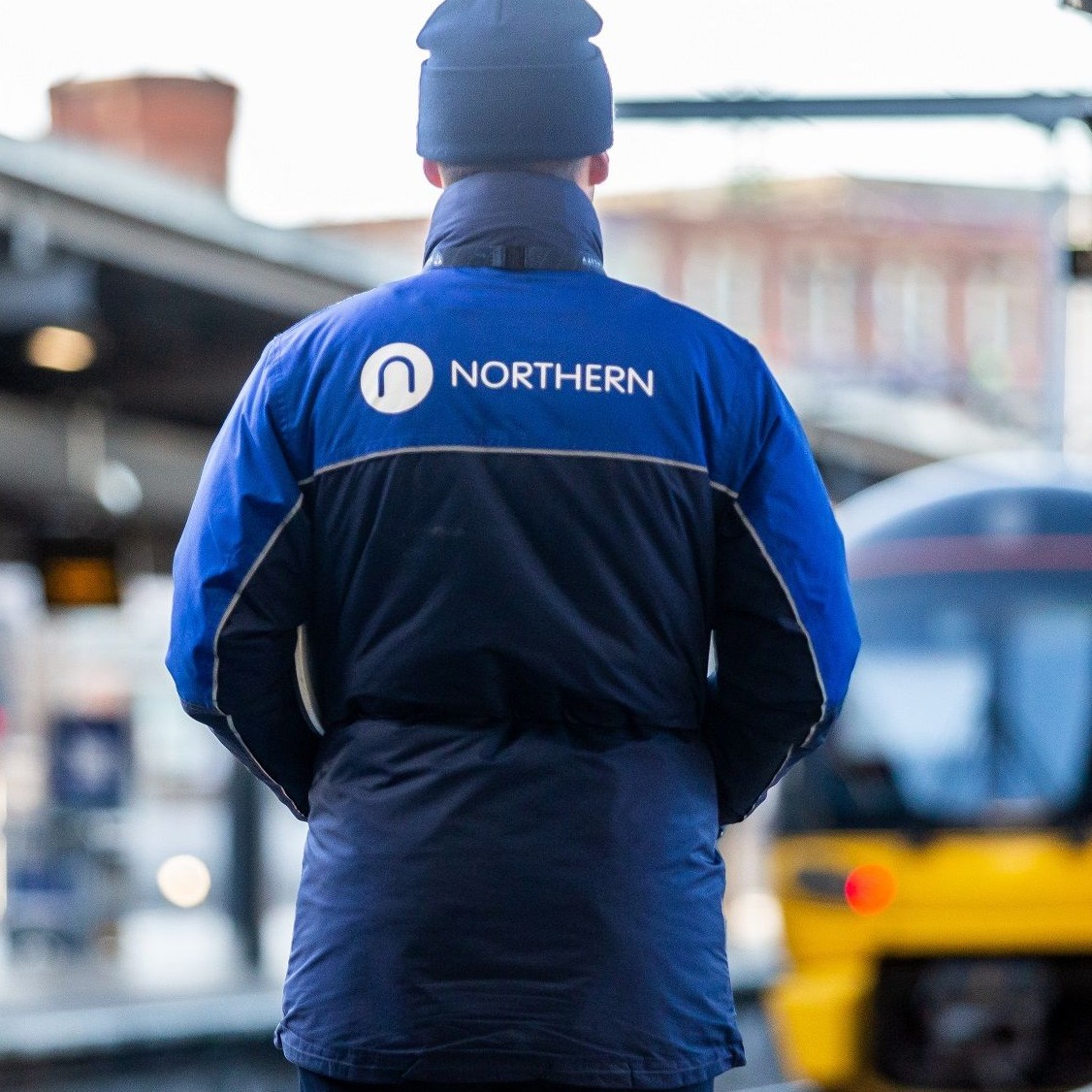 Image shows Northern member of staff on a platform