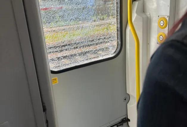 shattered-window-on-train-into-hull-paragon-station