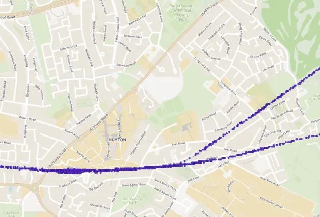 this-image-shows-the-gps-tracking-of-a-trains-route-through-huyton