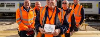 Image shows (L-R) left to right, Anthony Stocks, Bob Darlington, Mike Hughes, Martin Cowell and Neville Dyson. e0yba-lqx5a-ift73-ioska-h6kfr