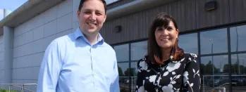 Image shows Mayor Houchen with Tricia Williams gvutv-7kb6b-wl0xg-sq8cs-zse59