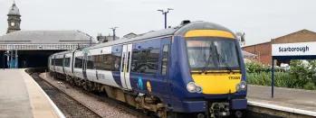 Image shows Northern train at Scarborough station image-shows-northern-train-at-scarborough-station