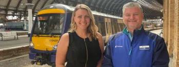 Image shows Pete Corley and Laura Palmer 7hbon-4yg3e-eagmu-xyjir-8gydd