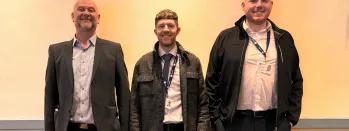 Image shows new conductors set to work on the Northumberland Line - Left to right David Nattress, Kevin Watson & Cameron Young image-shows-new-conductors-set-to-work-on-the-northumberland-line-left-to-right-david-nattress-kevin-watson-and-cameron-young