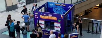 Image shows pop-up travel agency at Trinity Leeds promoting Traincations-2 image-shows-pop-up-travel-agency-at-trinity-leeds-promoting-traincations-2