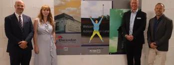 Dave Dobson (Exec Director, Clarendon College), Angela Rayner MP, Chris Jackson (Regional Director, Northern) & Mark Angelucci (Rail Officer, TfGM) dave-dobson-exec-director-clarendon-college-angela-rayner-mp-chris-jackson-regional-director-northern-and-mark-angelucci-rail-officer-tfgm