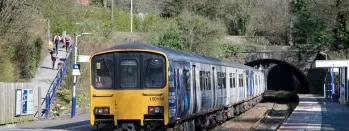 Northern 150s call at Disley 190322 TM6 northern-150s-call-at-disley-190322-tm6