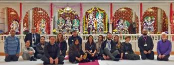 This image shows Northern colleagues at the Shree Lakshmi Narayan Hindu Temple this-image-shows-northern-colleagues-at-the-shree-lakshmi-narayan-hindu-temple