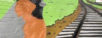 This image shows the new colourful mural at Levenshulme this-image-shows-the-new-colourful-mural-at-levenshulme