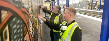 This images shows the mural at Salford Central (3) this-images-shows-the-mural-at-salford-central-3