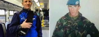 Images of Lee Walker, a Northern conductor based in Newcastle who left the Army in 2001 yfwhq-g7s58-lduij-7hrqc-nczlg