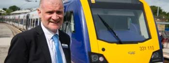 Steve Hopkinson welcomes new trains to Bradford, Skipton and Ilkley dsc1405