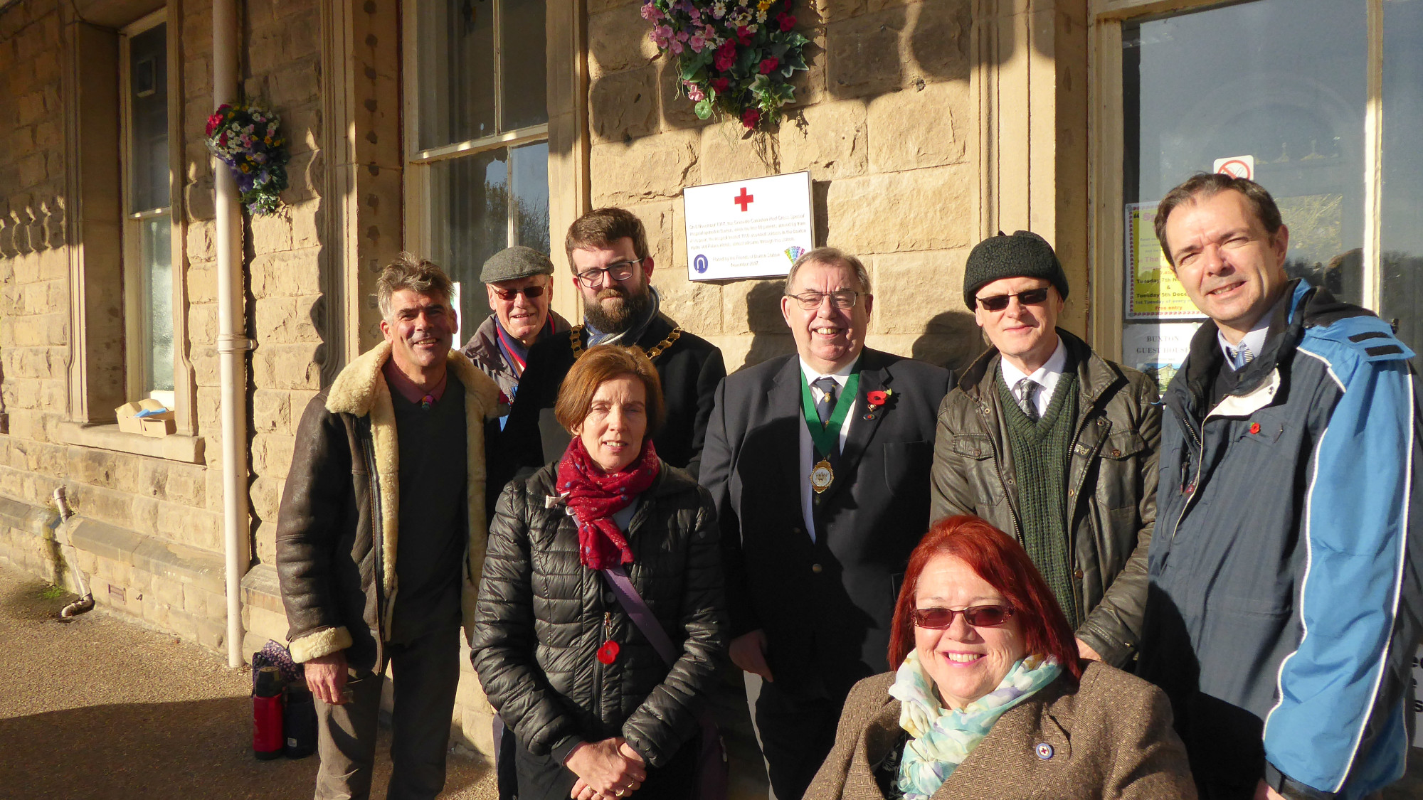 Buxton station plaque unveiling