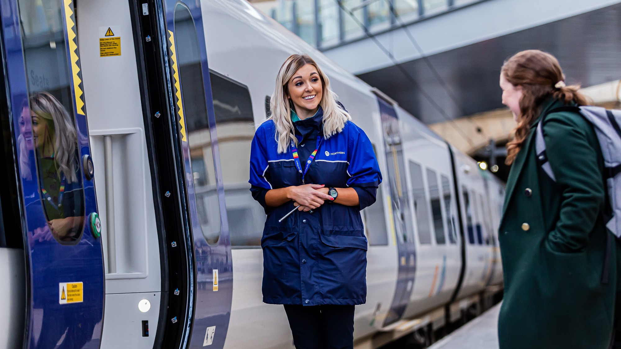 Commuter on Northern train