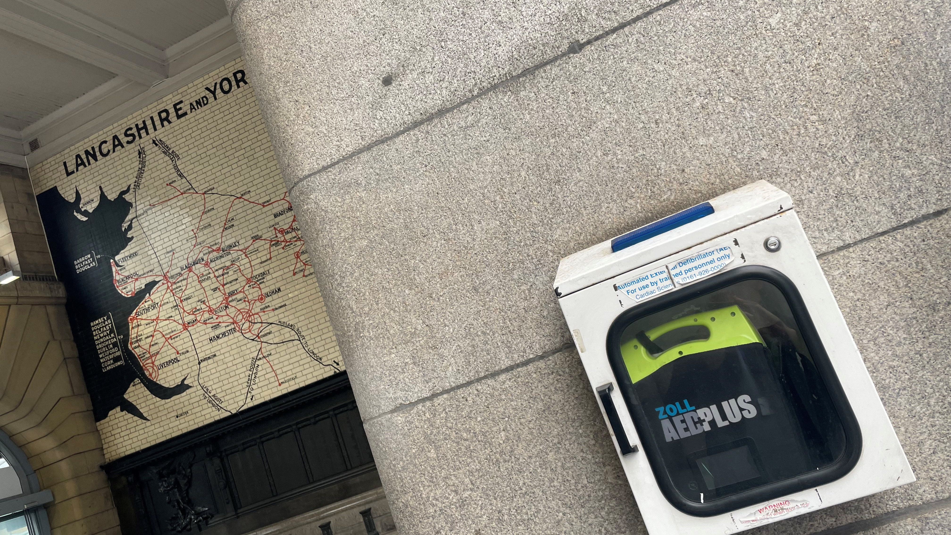 Defib at Manchester Victoria