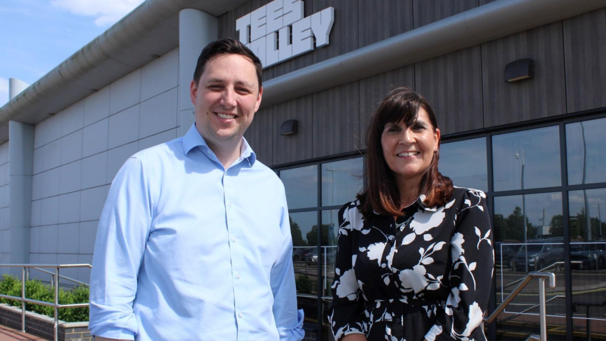 Image shows Mayor Houchen with Tricia Williams