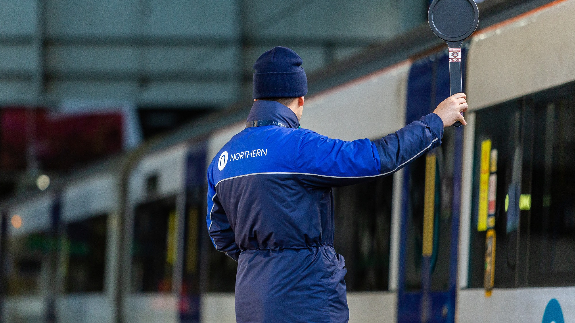 Image shows Northern employee on platform (2)