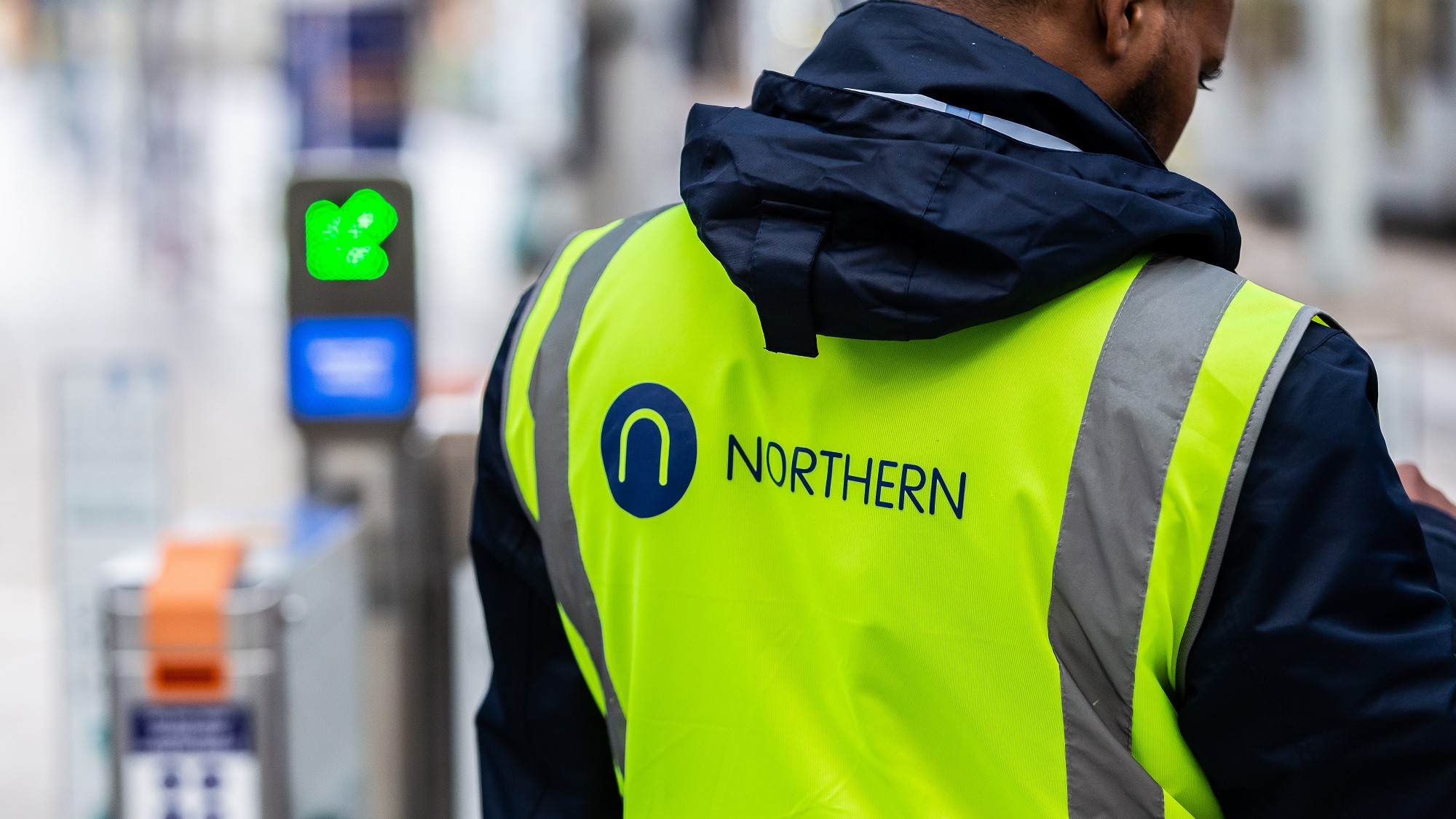 Image shows Northern staff member at ticket gateline