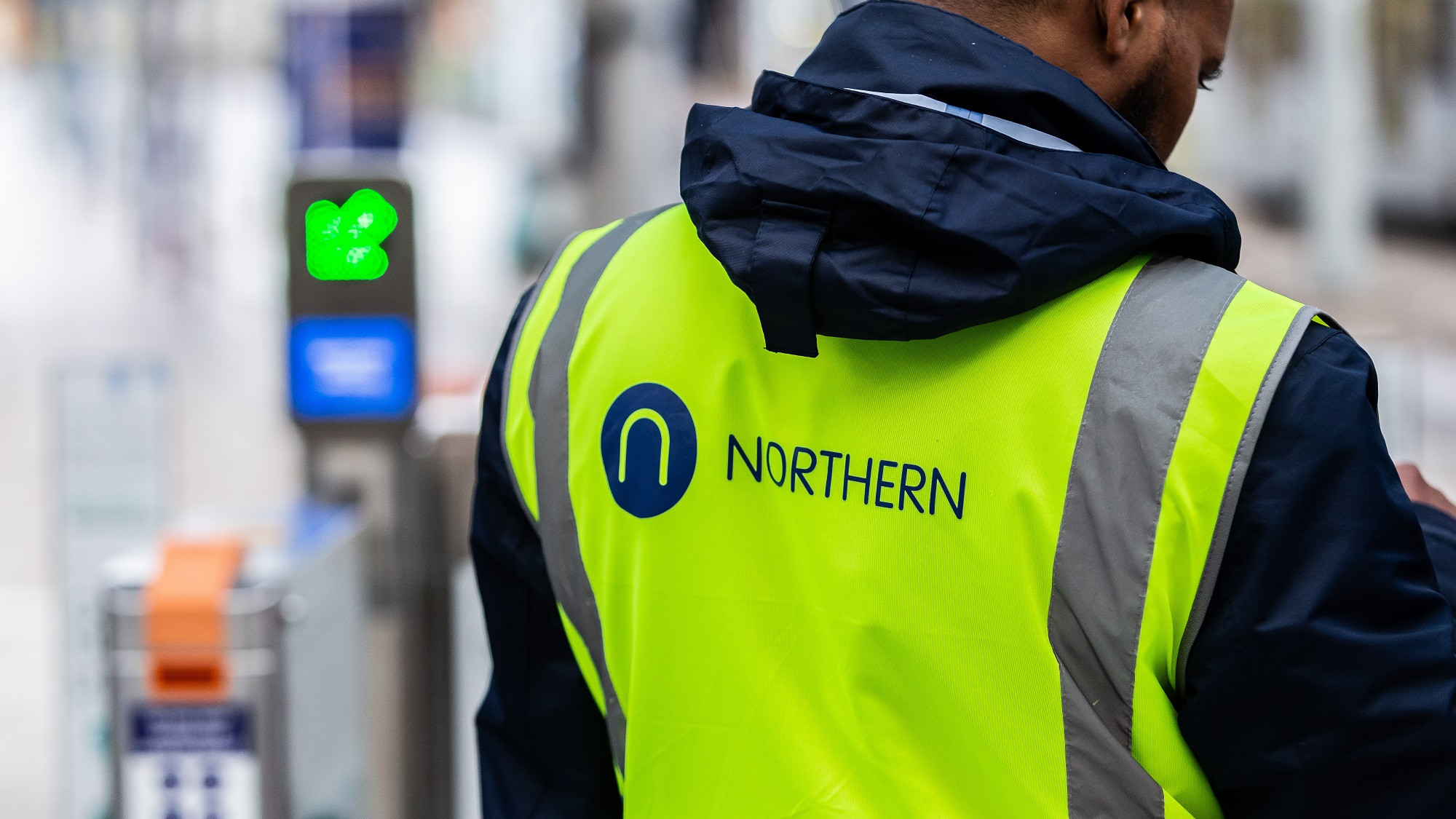 Image shows Northern staff member at ticket gateline