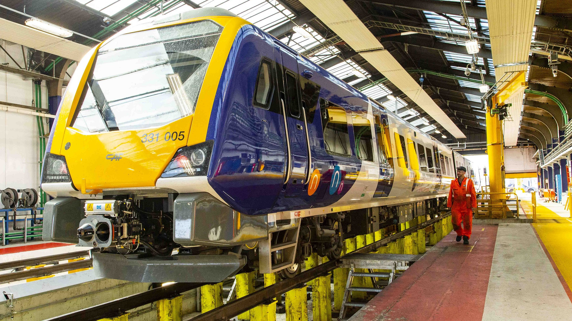 Image shows Northern train at depot - Data Hoover story