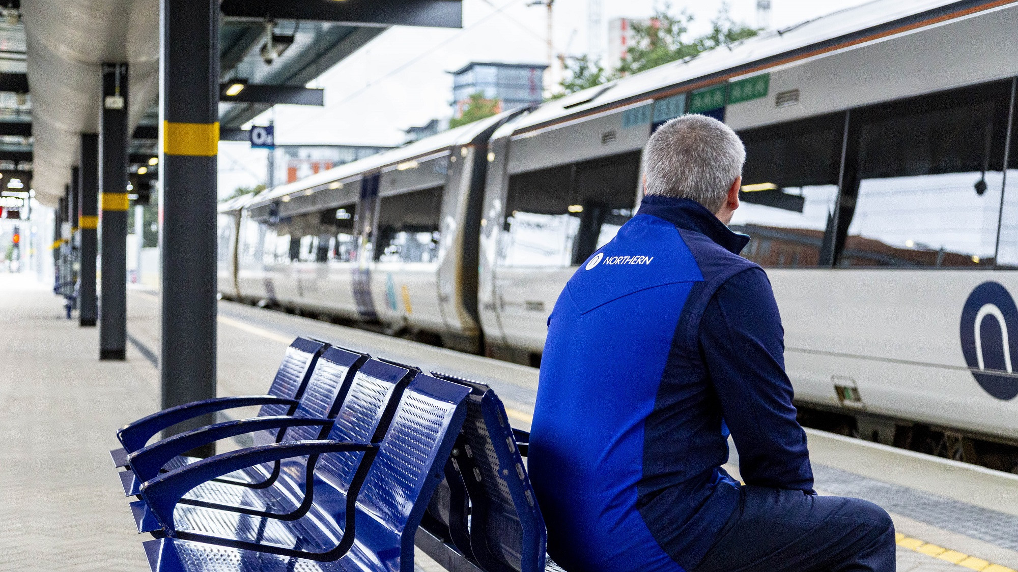Image shows Northern train driver Mark Haigh