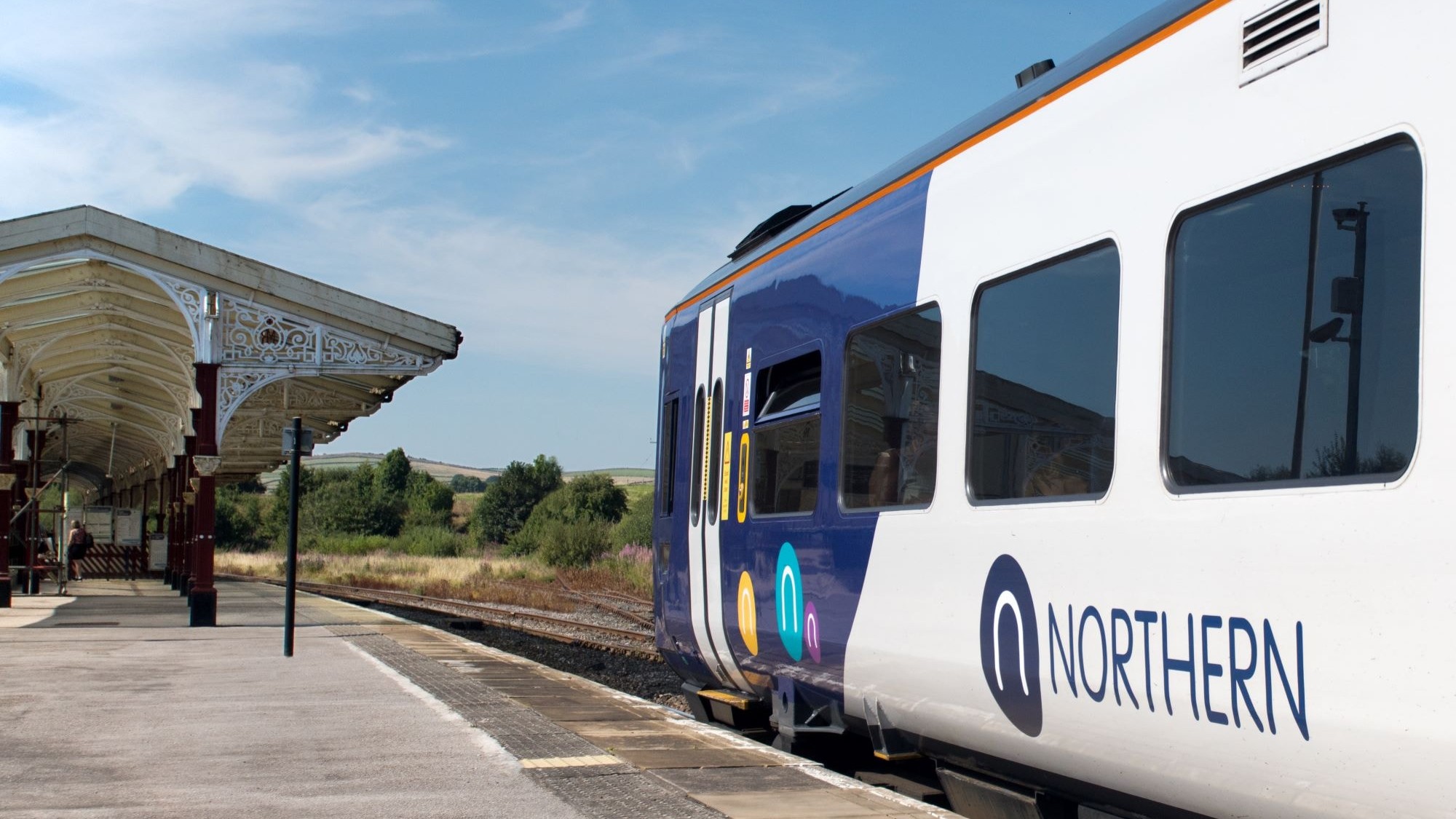 Image shows Northern trains at station