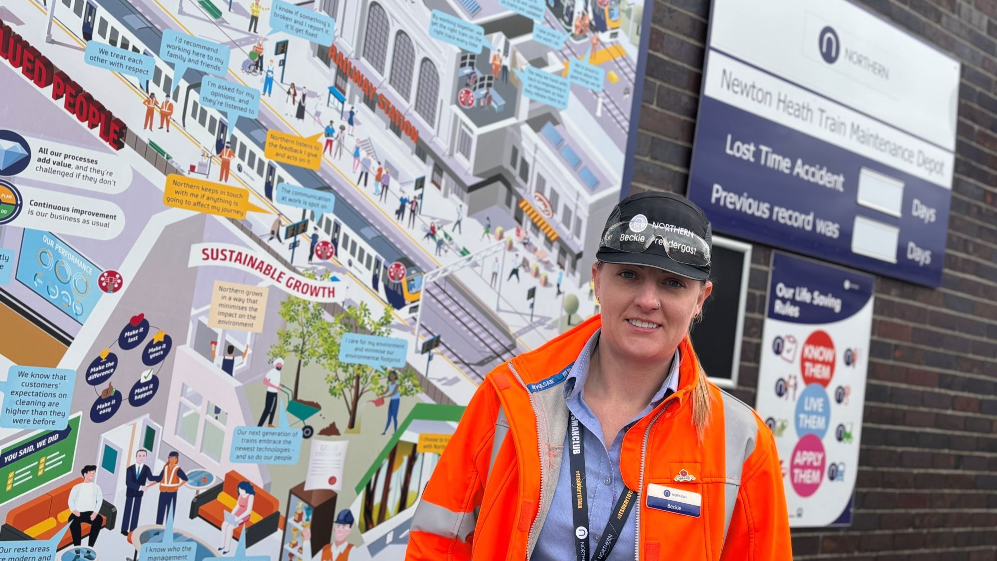 Image shows Rebecca Prendergast at Newton Heath TrainCare Centre