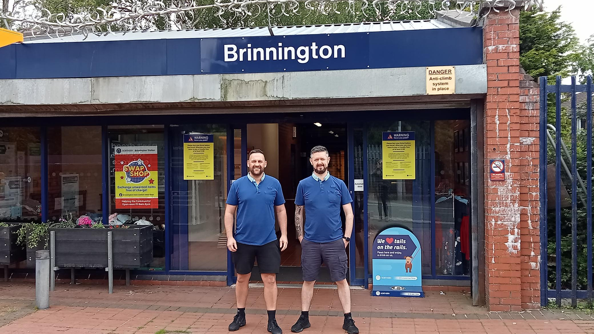 Image shows Stewart Hall (on the right) with colleague Darin Astbury