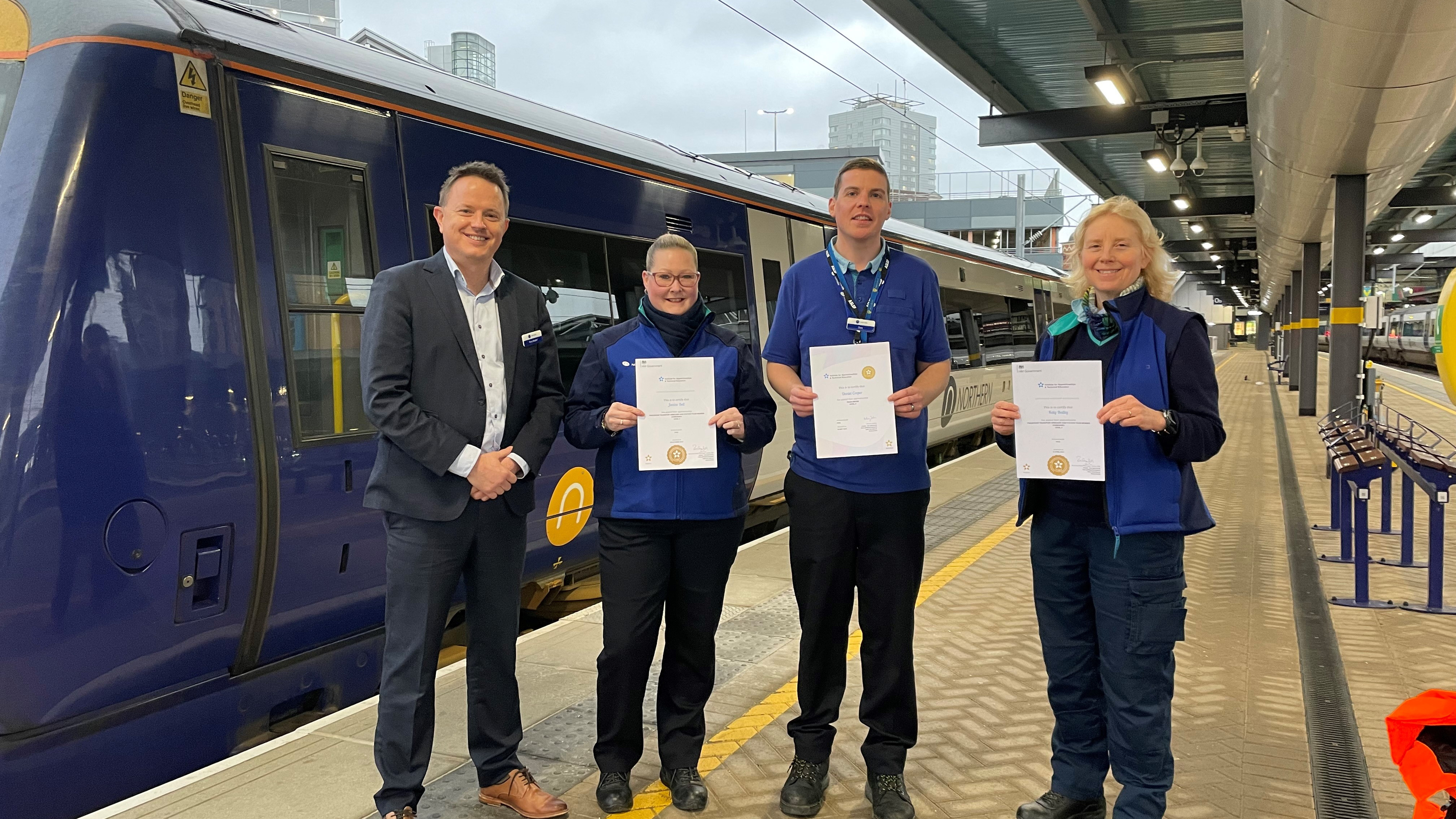 Left to right - Tony Baxter, Janine Bell, Dan Cooper & Katy Bailey