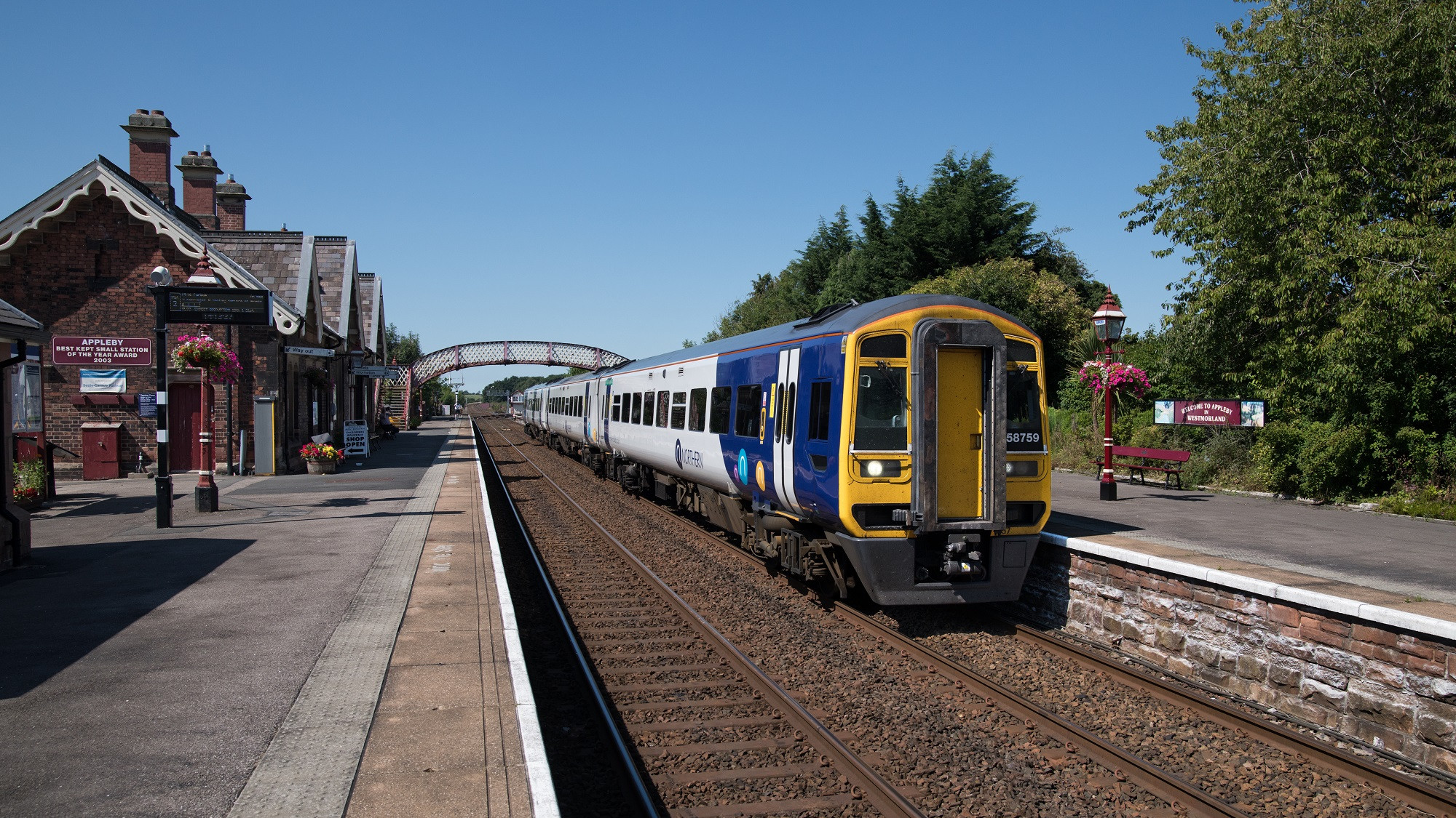Northern train at Appleby Station