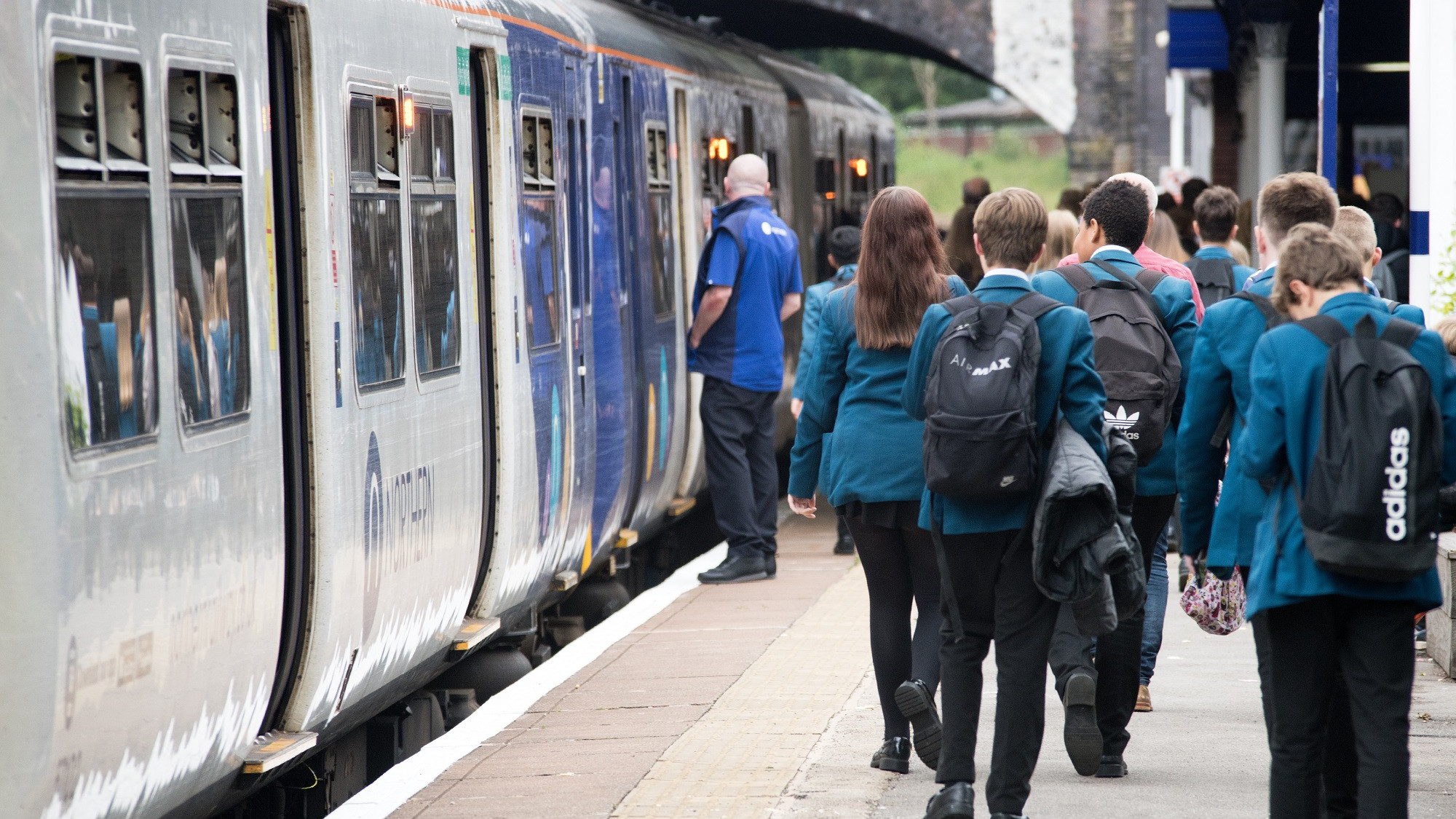Schoolchilden board Northern service - Credit - Jonny Walton
