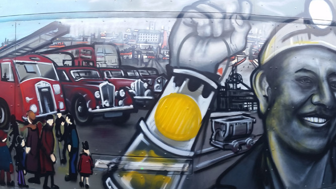 St Helens Footbridge Mural 1