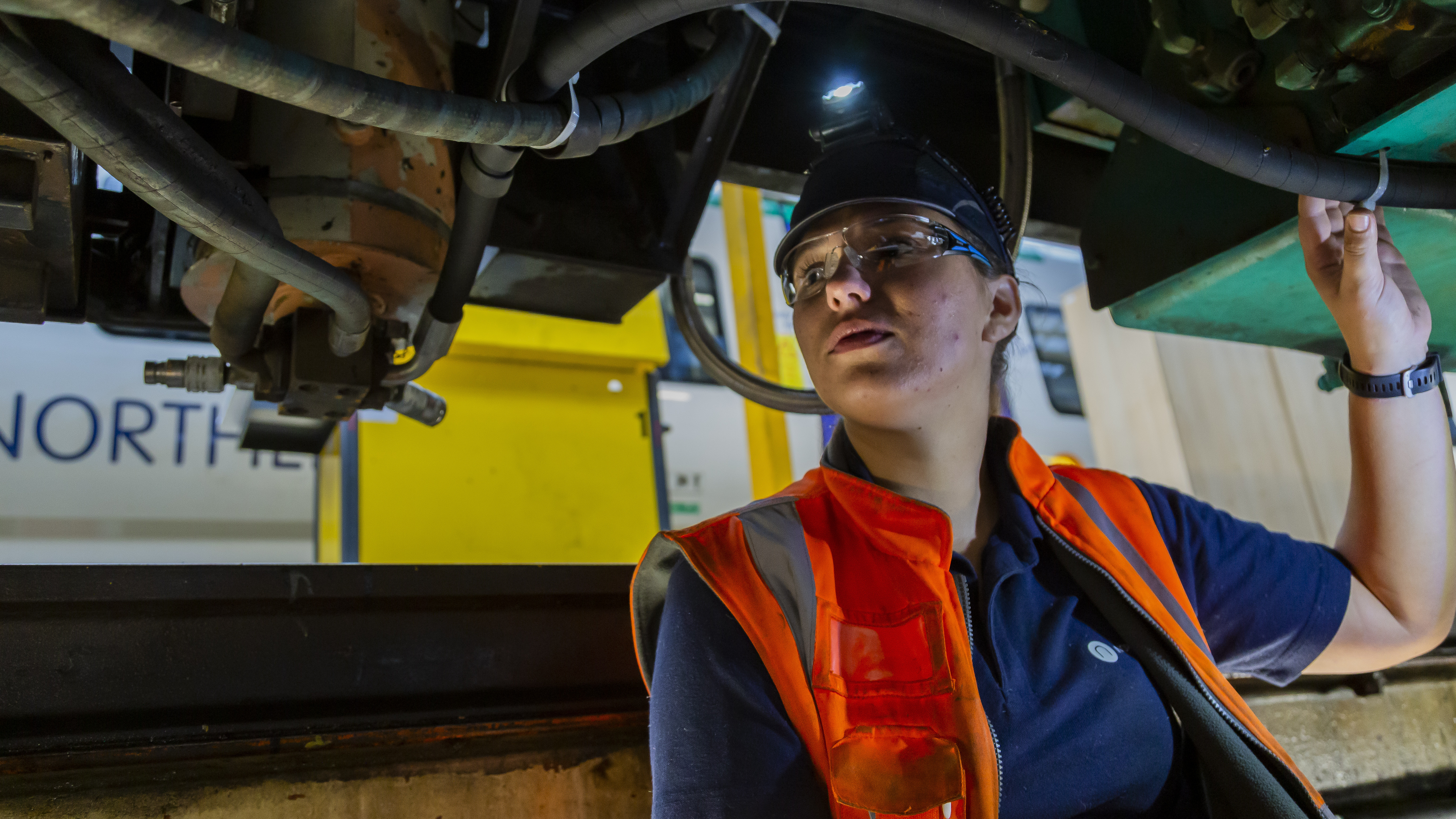 This image shows Kate Towns at Neville Hill depot