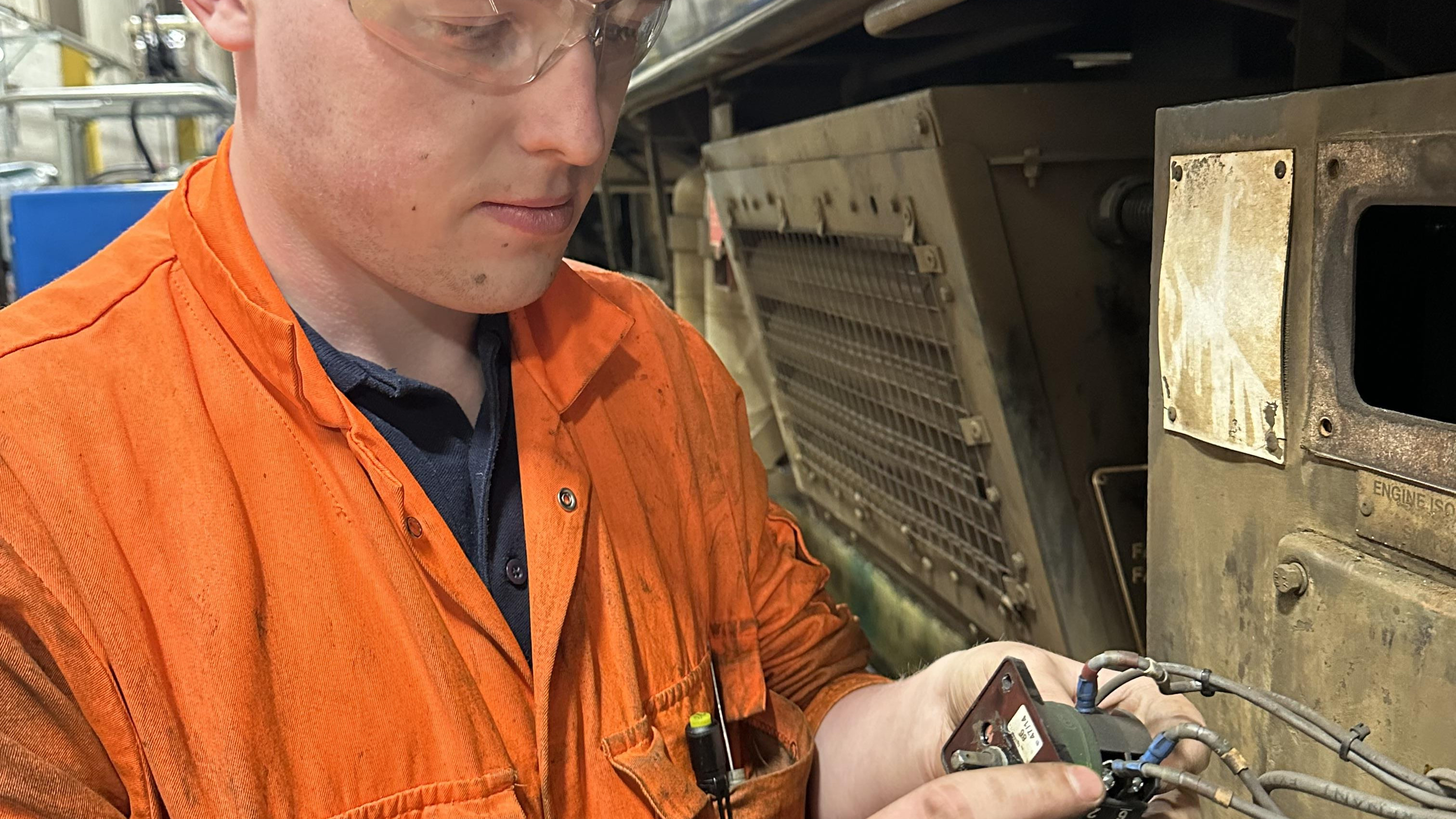 This image shows Oliver Doyle Northern engineering apprentice (3)