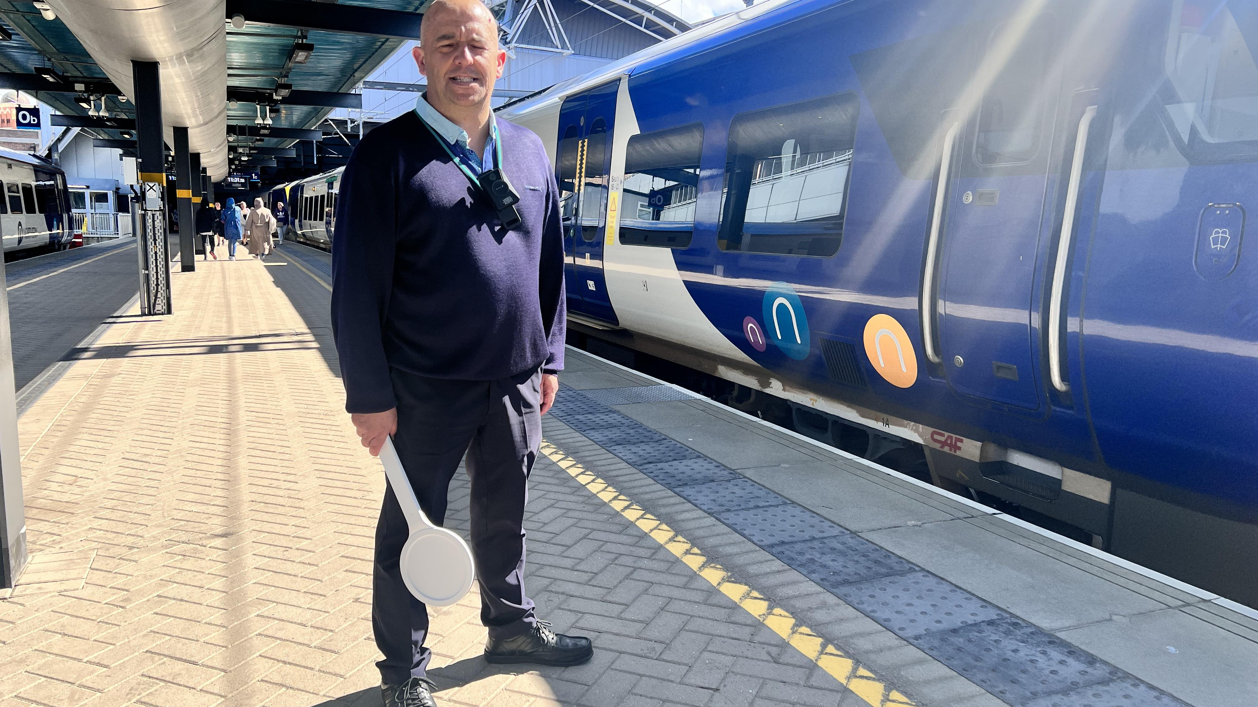 This image shows a Northern dispatcher wearing a bodyworn camera 2