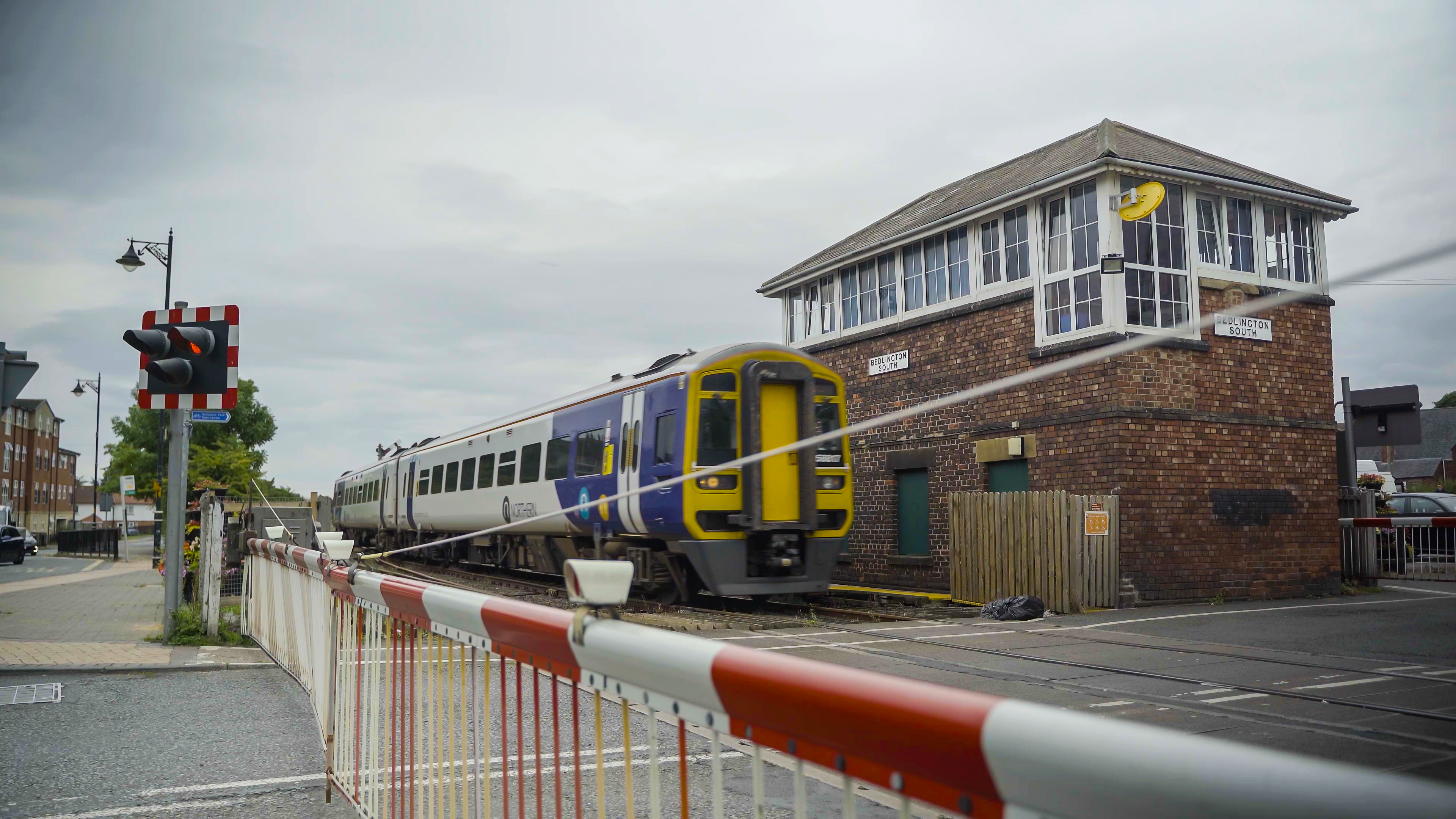 An image of a Northern train on the new Northumberland Line