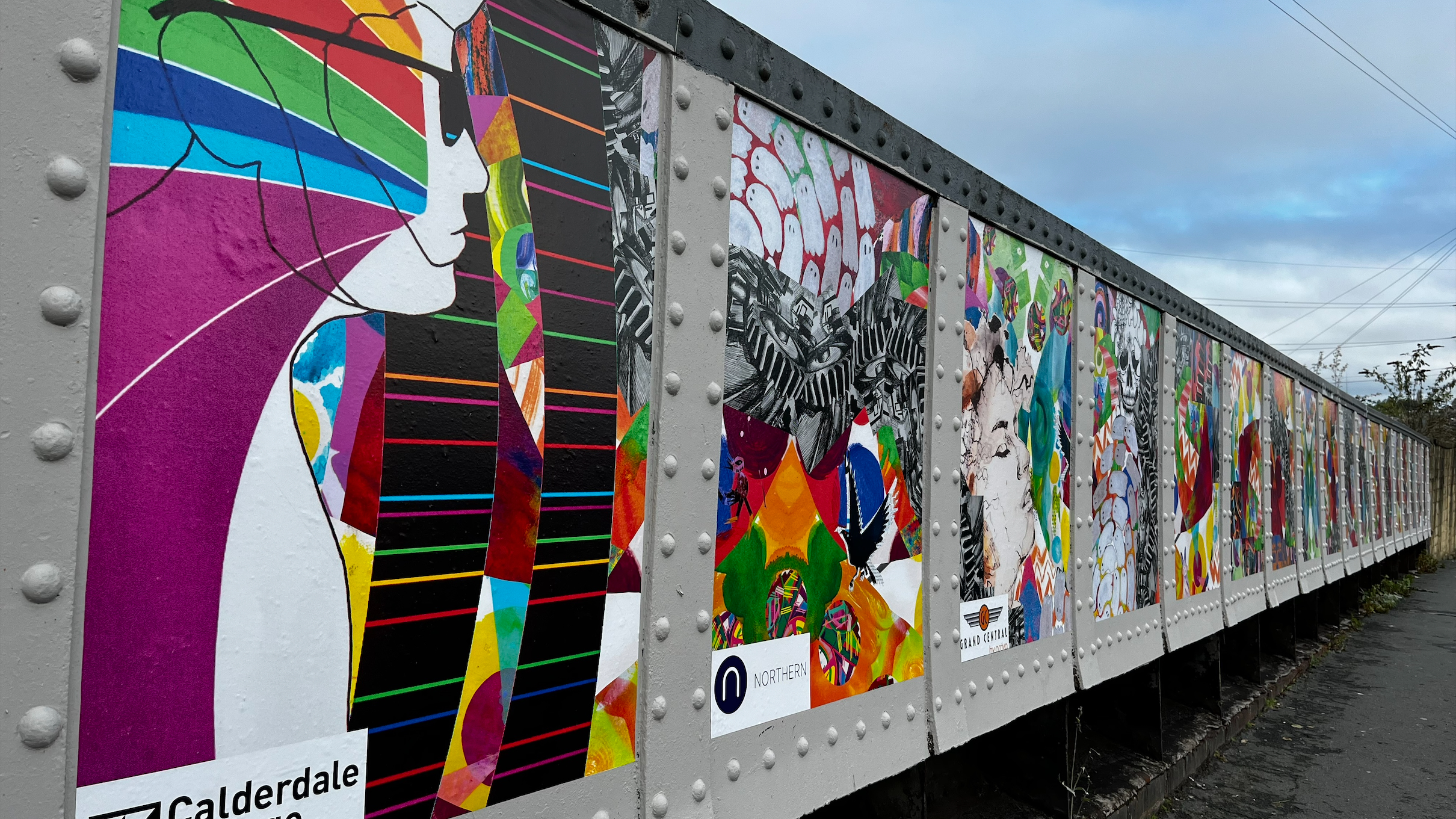 This image shows the artwork at Brighouse station