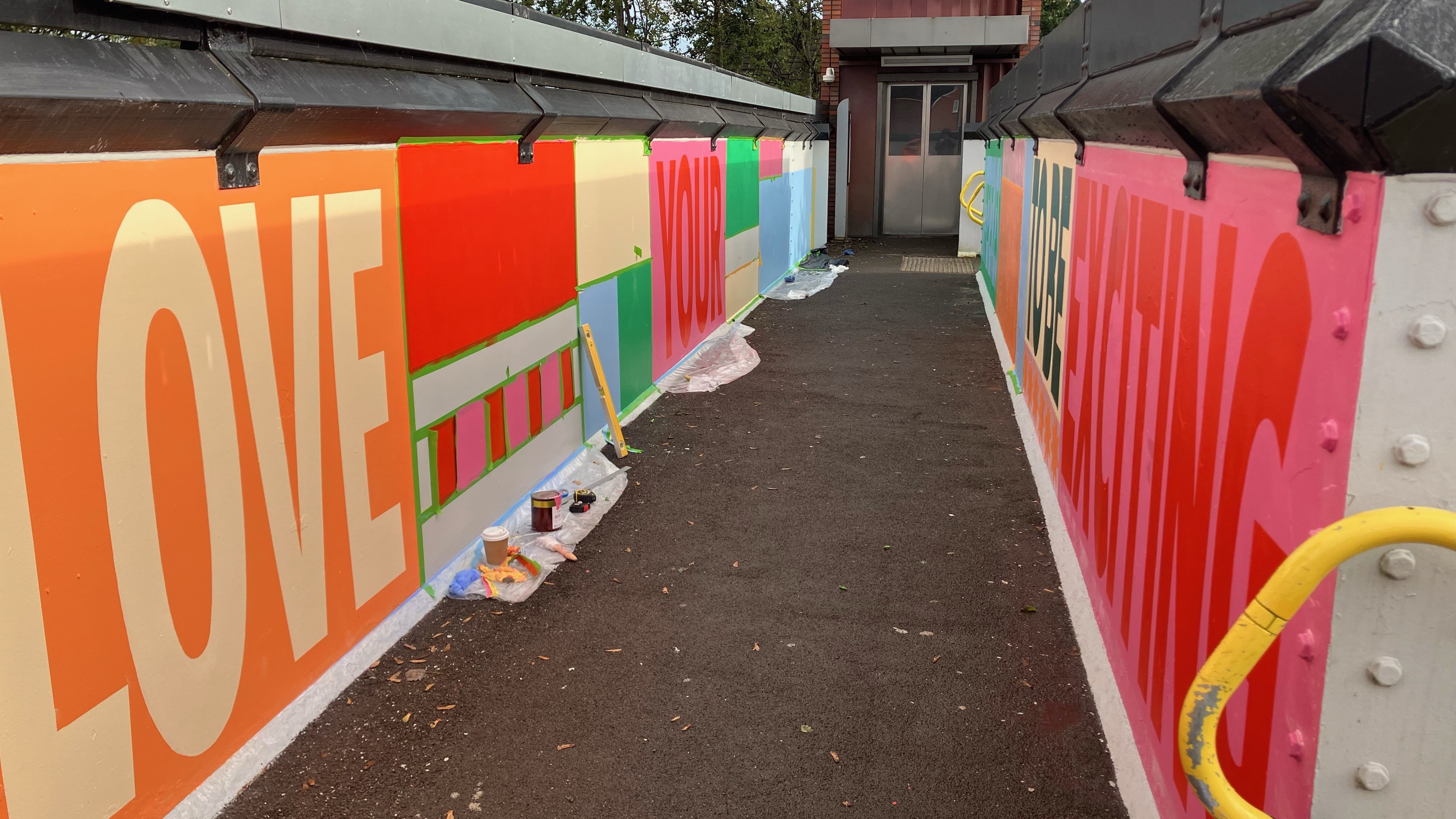 This image shows the new artwork at Prescot station (1)