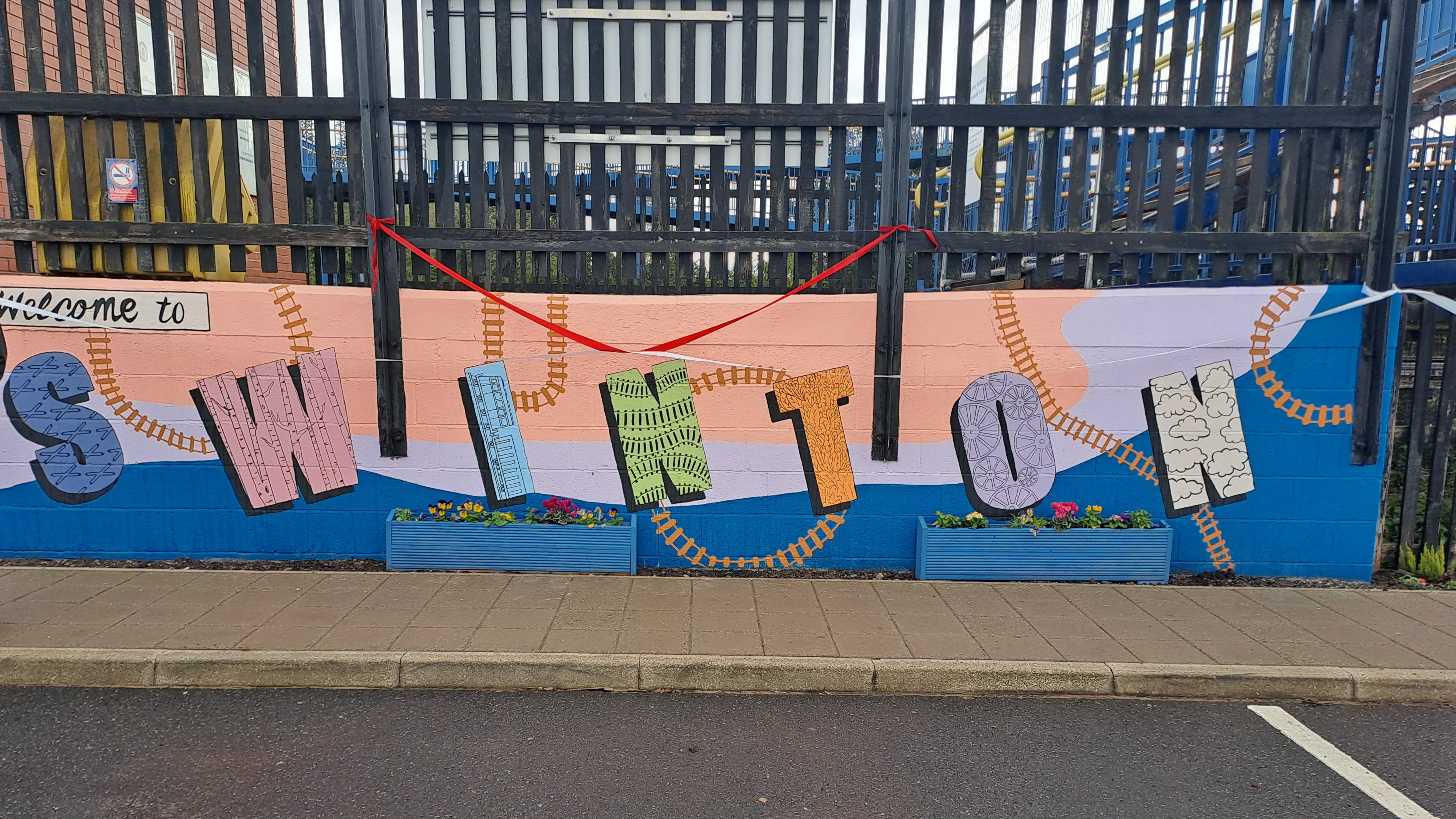This image shows the new artwork at Swinton