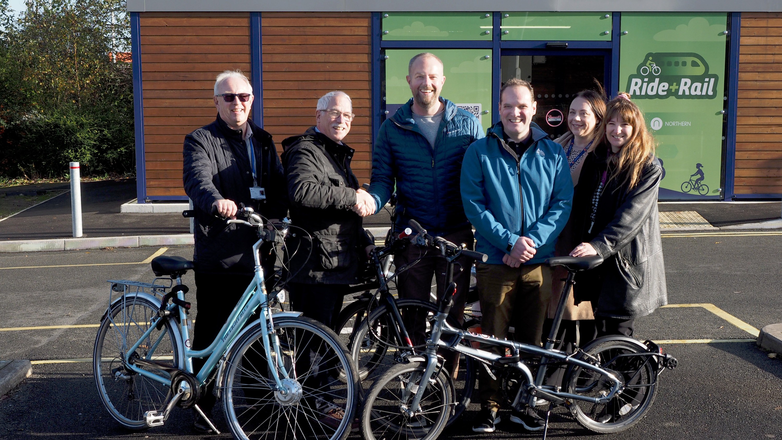 This image shows the opening of the new cycle hub (3)